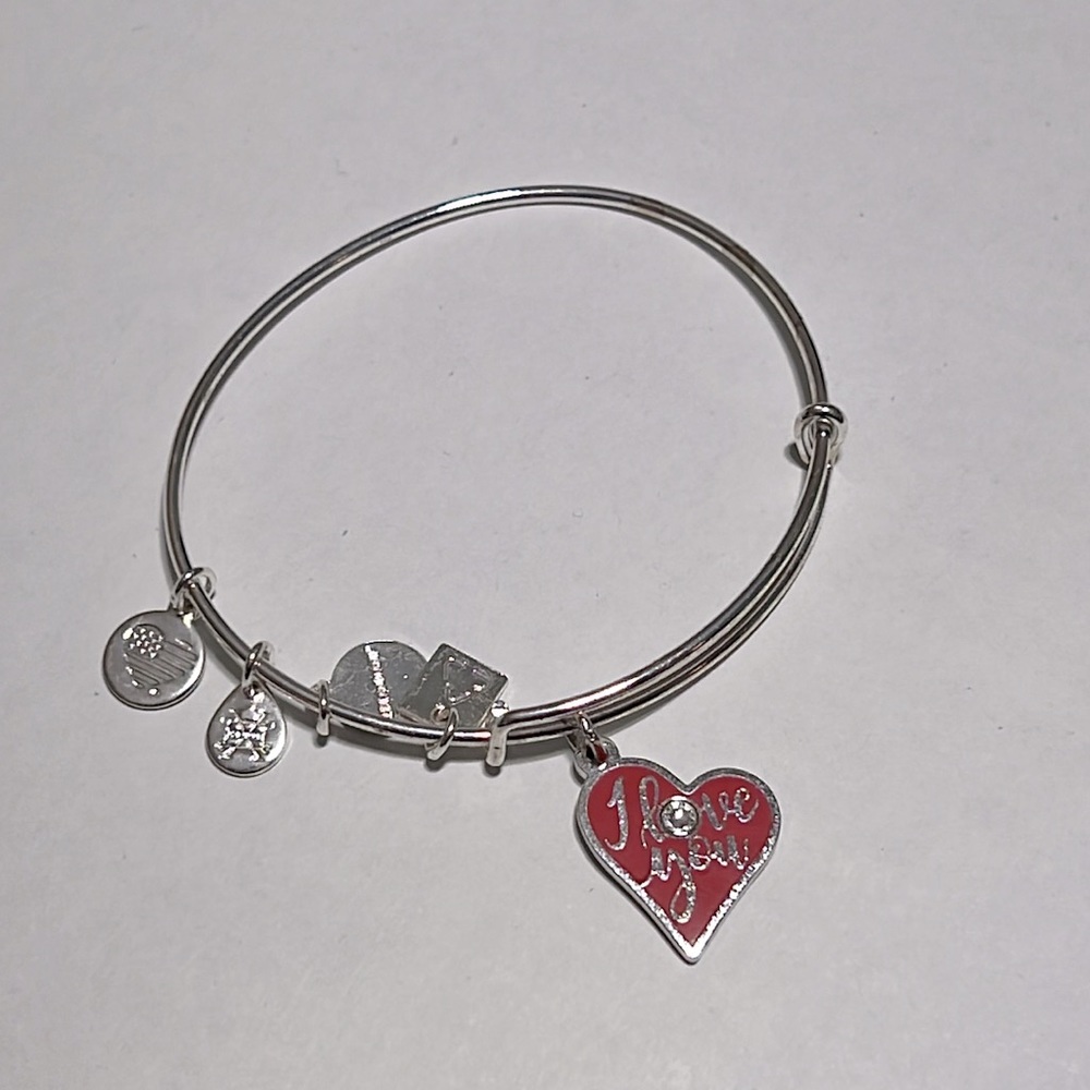ALEX & ANI | “ I Love You” Sterling Silver Charm. Sz. OS
